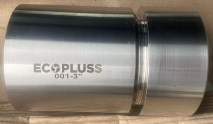 Detalle de la válvula ECOPLUSS en acero inoxidable, presentación de 3 pulgadas